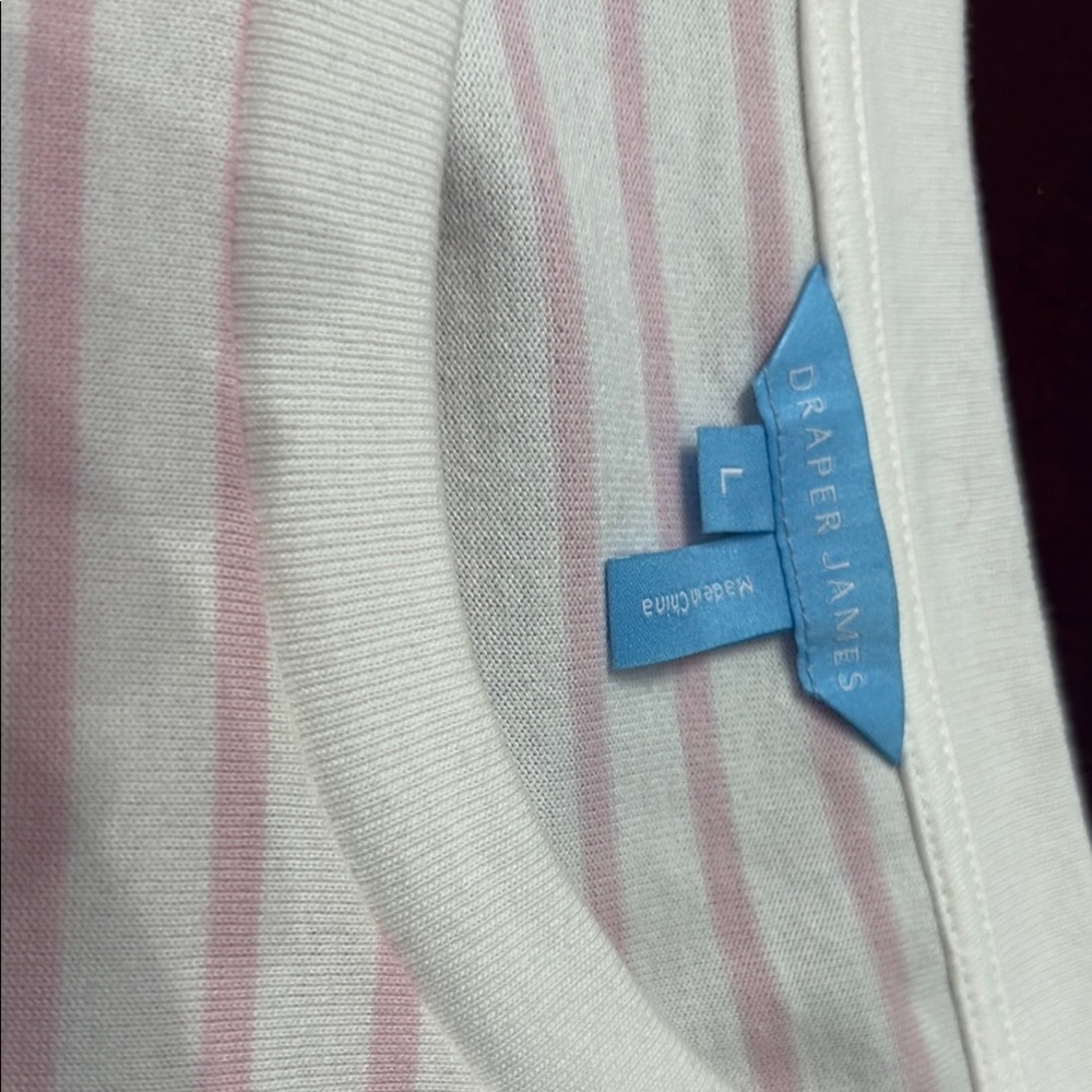 Draper James Pink and White Striped Dress